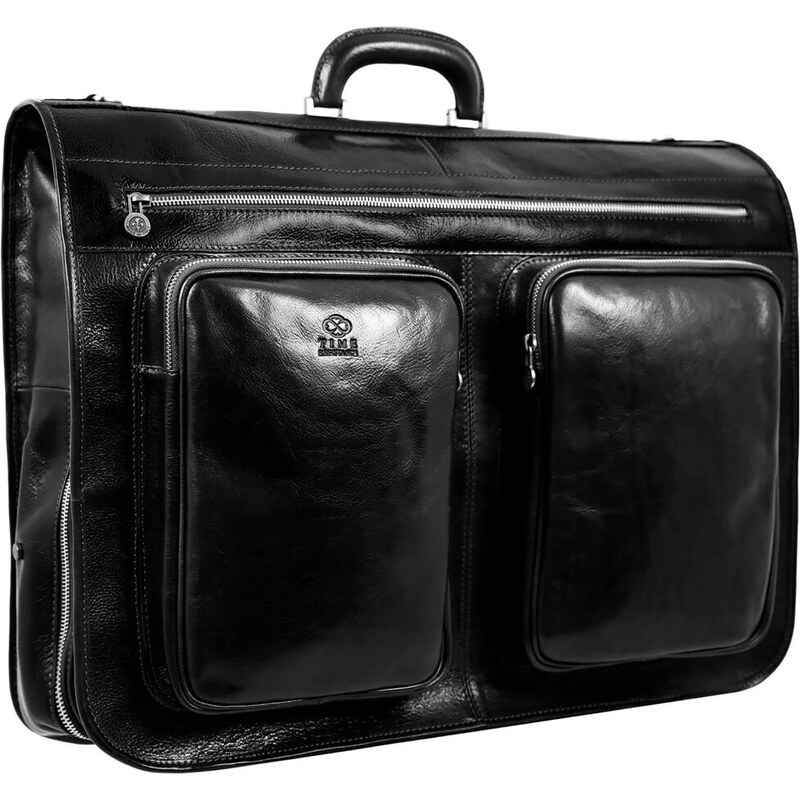 Glara Luxusná talianska kožená taška na oblek 65766901