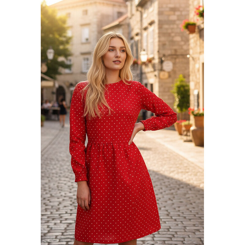 Bodkované ľanové šaty Lotika 63915903