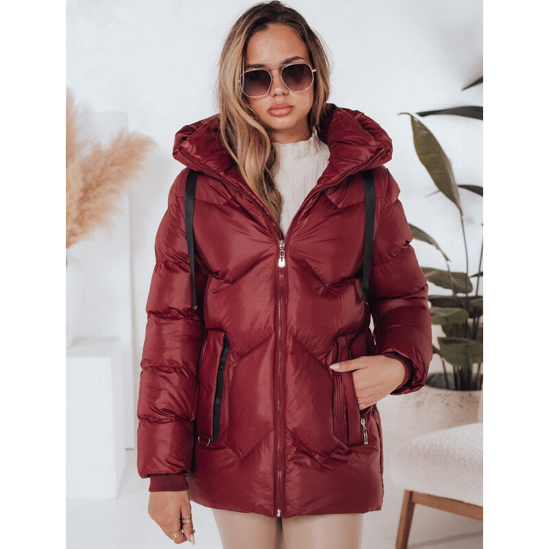 BASIC Vínová dámska zimná prešívaná bunda SALVONA TY5005 65768685