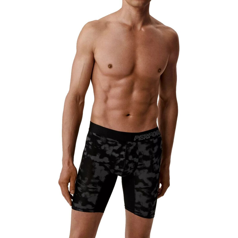 Pánske boxerky 1205 Legs long black - Atlantic 65768402