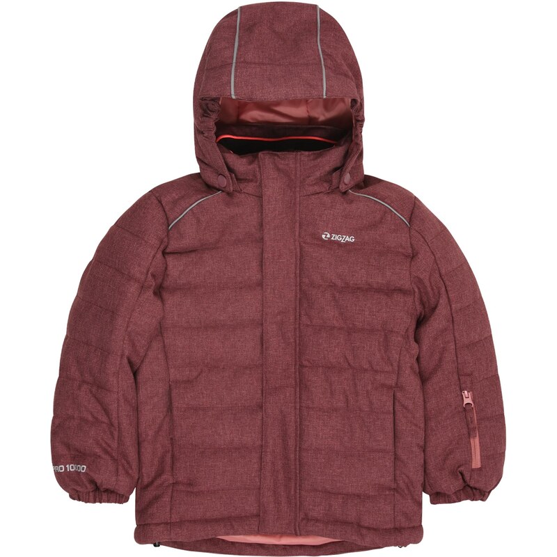 ZigZag Športová bunda Nino sivá / červená melírovaná 65874123
