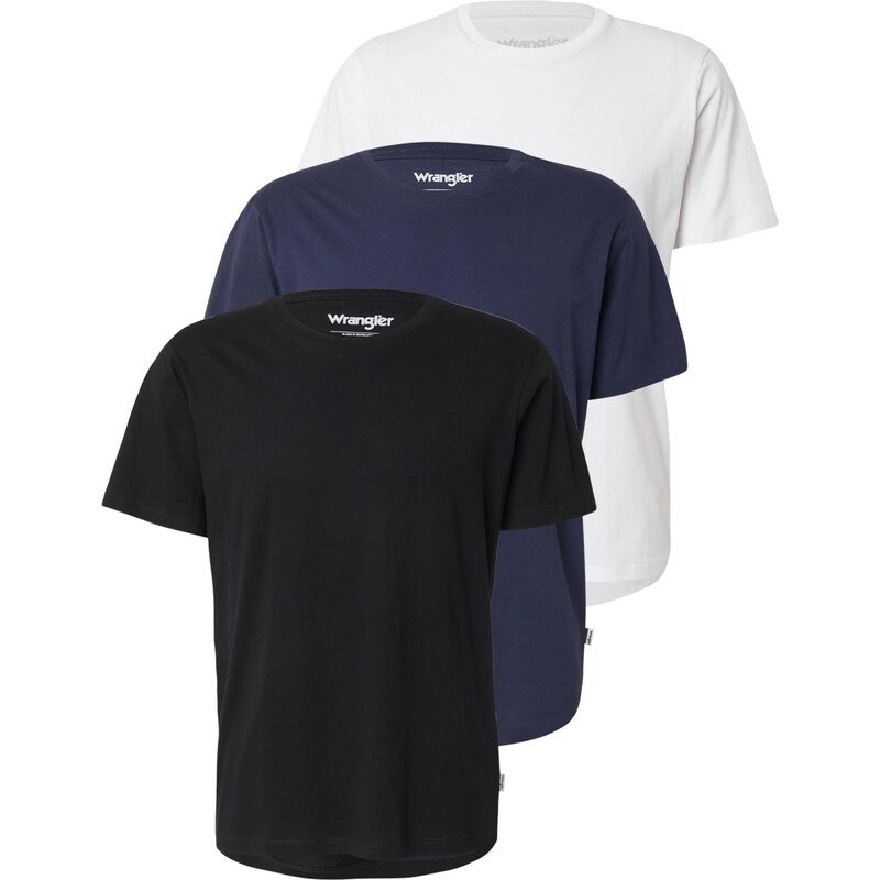 WRANGLER Tričko námornícka modrá / čierna / biela 65774056