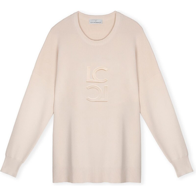 Lola Casademunt Sveter šedobiela 65884160