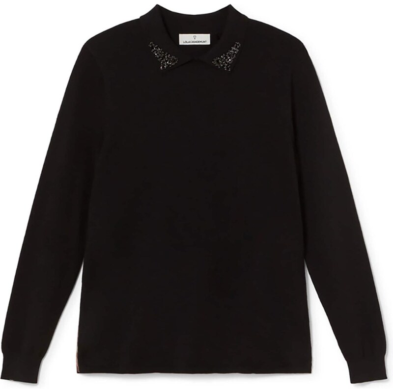 Lola Casademunt Sveter krémová / karamelová / čierna 65884173