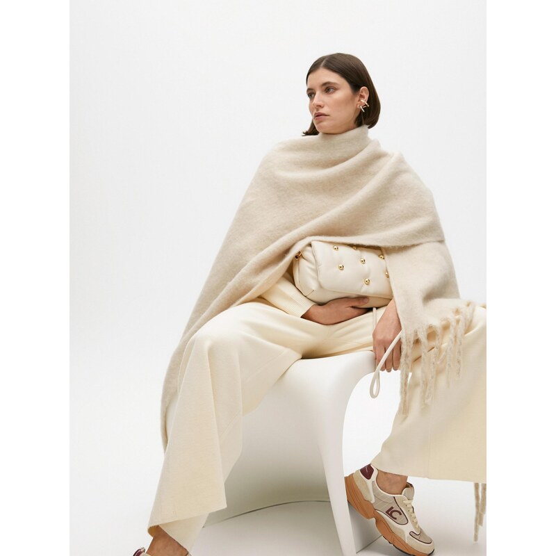 Lola Casademunt Šál krémová 65773191