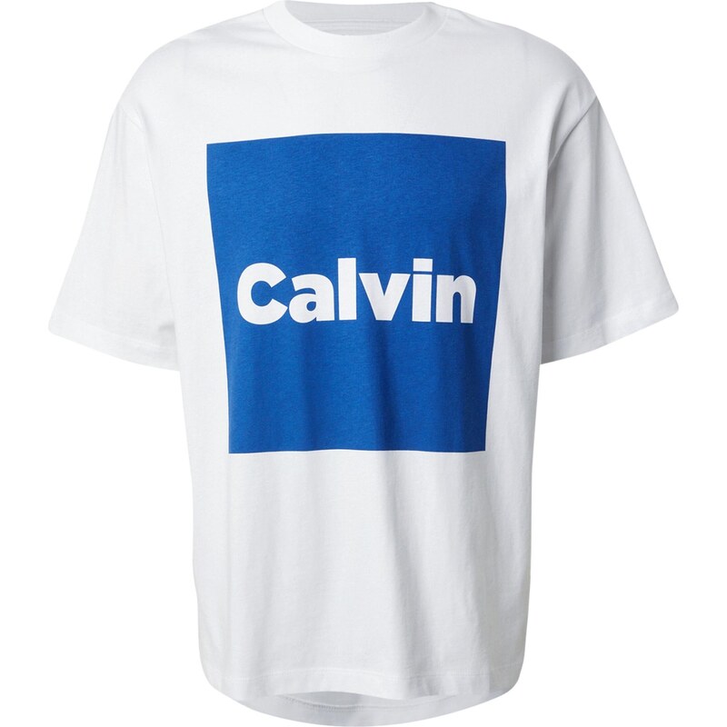 Calvin Klein Jeans Tričko kráľovská modrá / biela 65774193