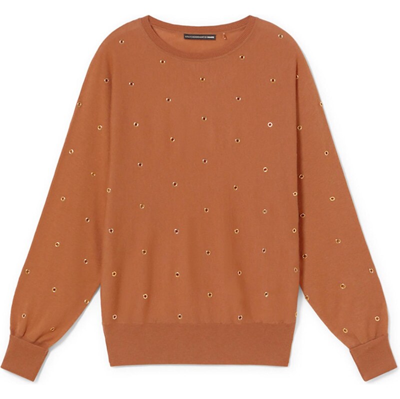 Lola Casademunt Sveter koňaková / zlatá 65884382