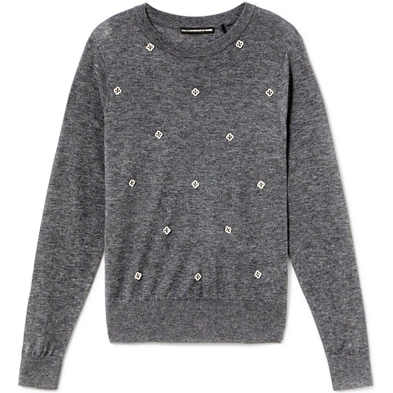 Lola Casademunt Sveter sivá melírovaná 65884387