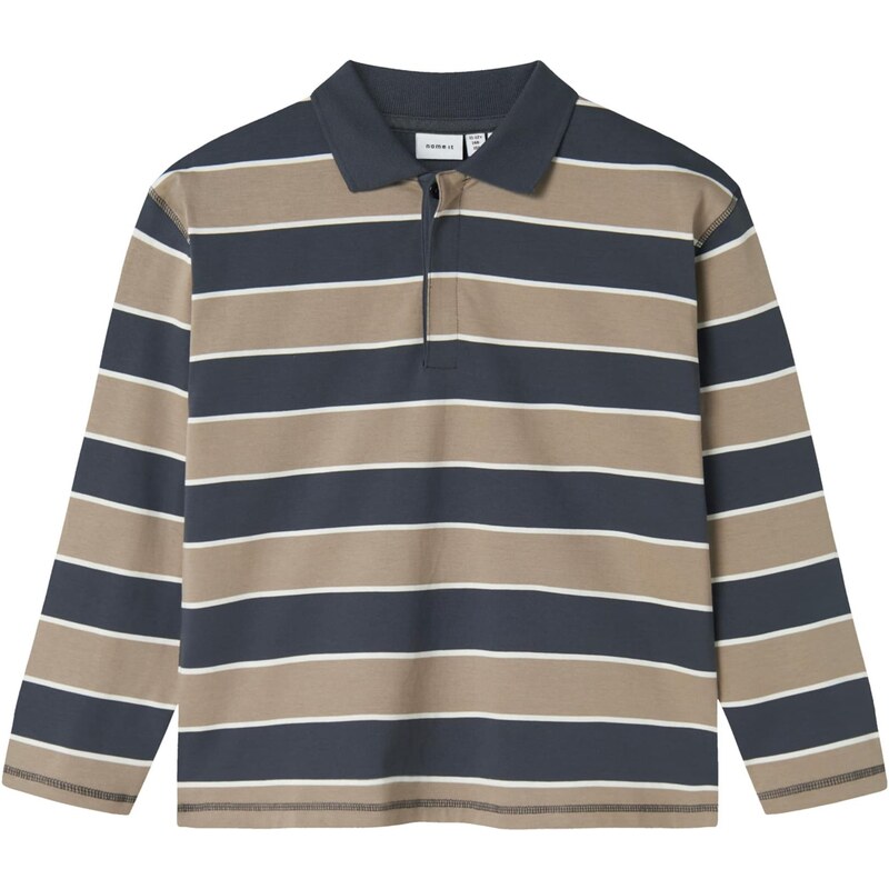 NAME IT Tričko NKMOLLIE sivá / tmavošedá / biela 65774709