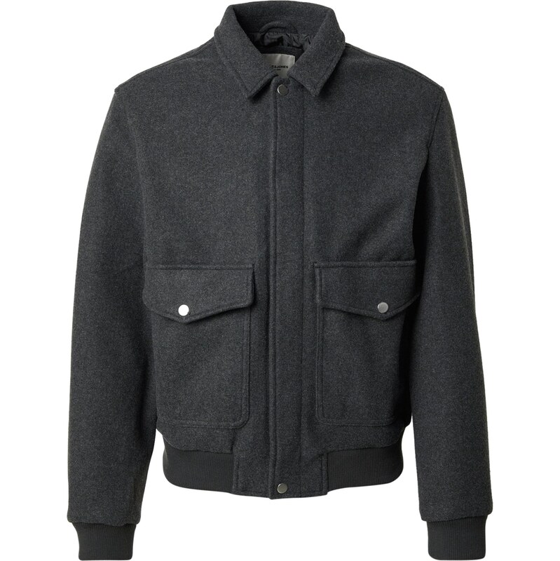 JACK & JONES Prechodná bunda JJSHANE čierna melírovaná 65774752