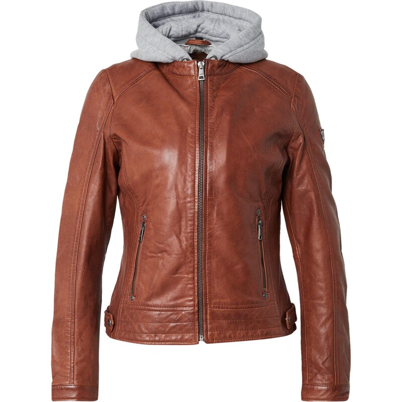 Mauritius Prechodná bunda Aleni koňaková / sivá 65774839