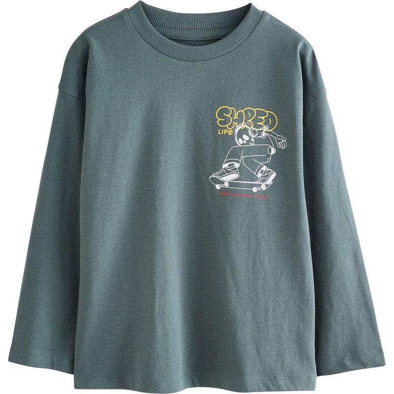 Next Tričko žltá / grafitová / červená / biela 65887869