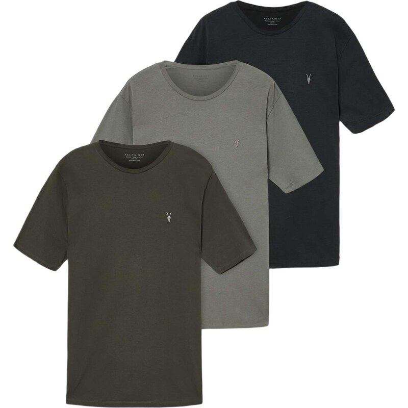 AllSaints Tričko BRACE kaki / olivová / čierna 65774692