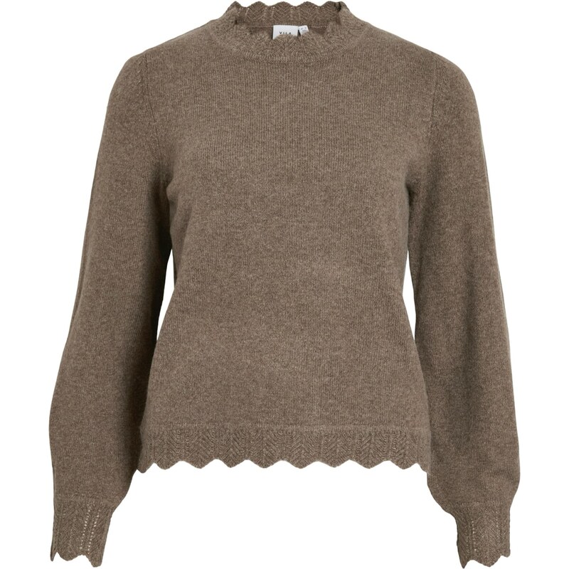 VILA Sveter VINIKOLINA mokka 66018056