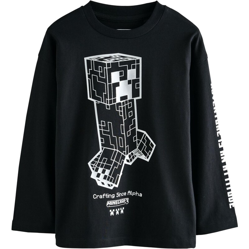 Next Tričko Minecraft čierna / biela 65891938