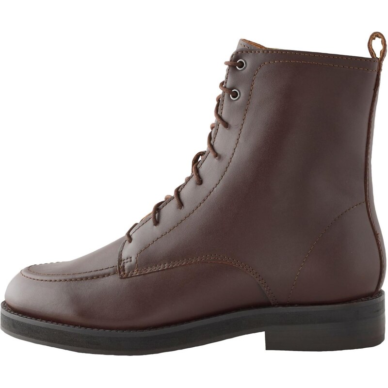 Next Šnurovacie členkové čižmy tmavohnedá 65774211