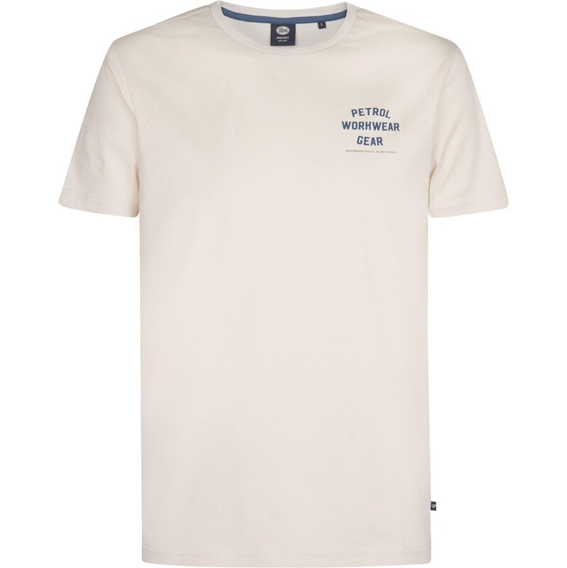 Petrol Industries Tričko enciánová / biela ako vlna 65774700