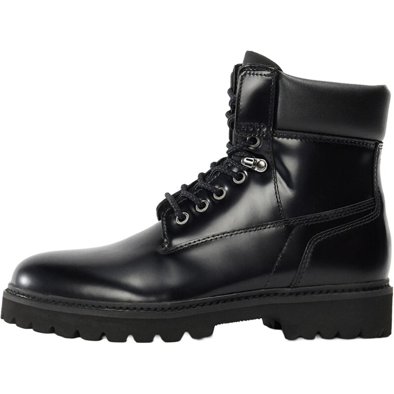 HUGO Šnurovacie čižmy Draven čierna 65774728
