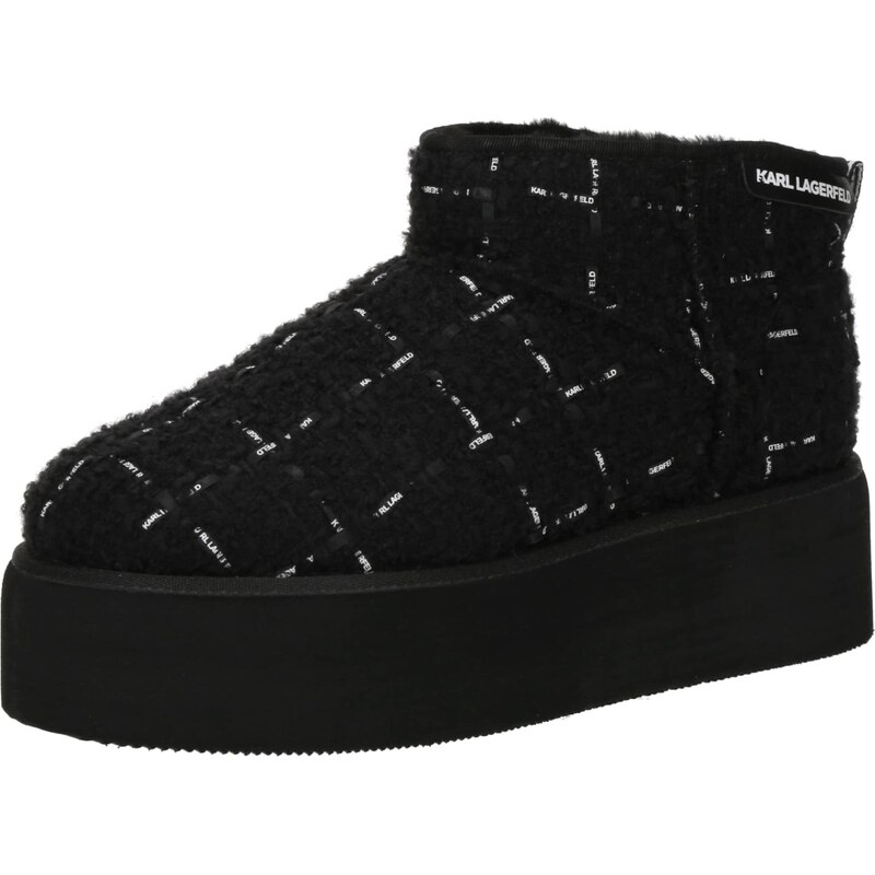 Karl Lagerfeld Nízke čižmy čierna / biela 65774940