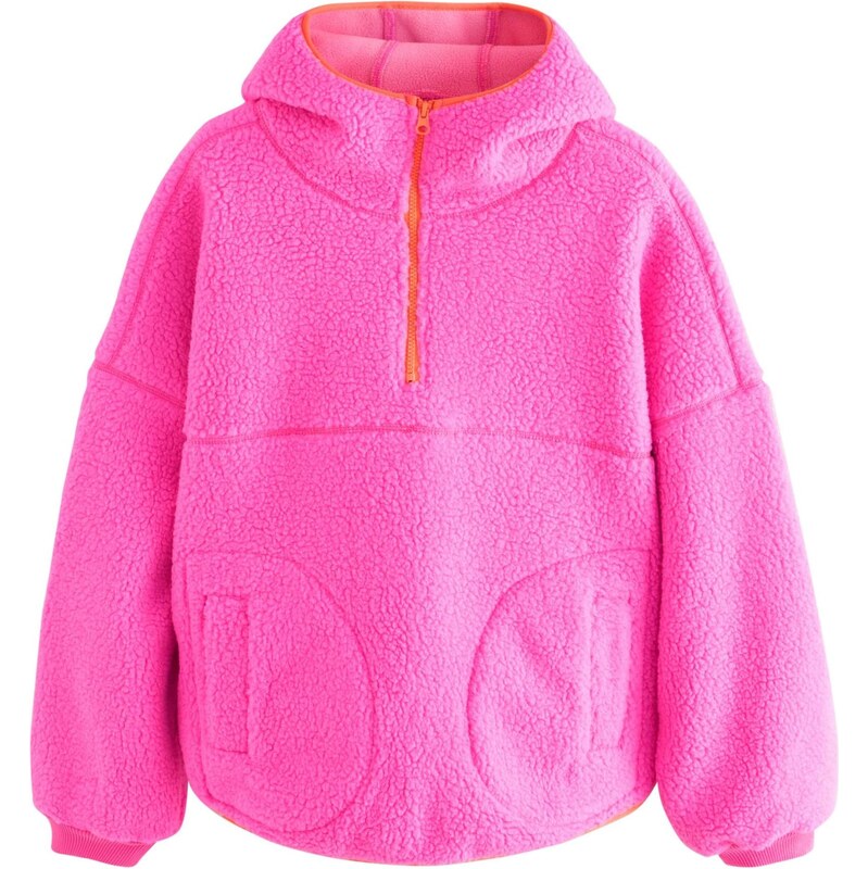 Next Oversize sveter neónovo ružová 65774214