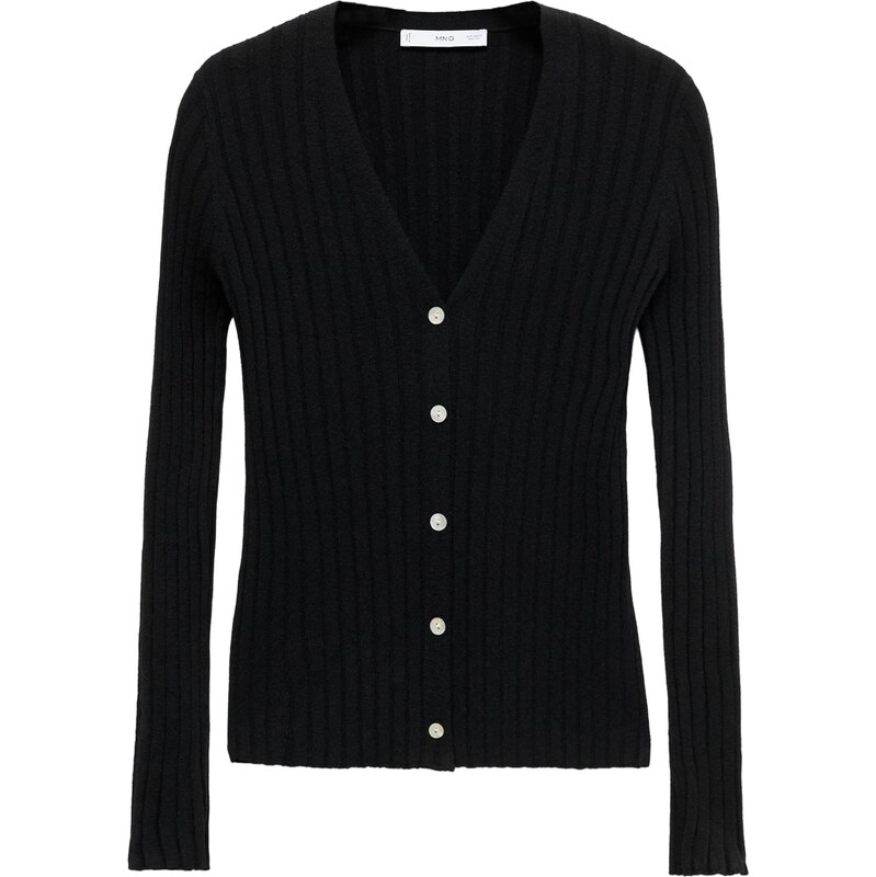 MANGO Kardigán FLURRY čierna 65894737