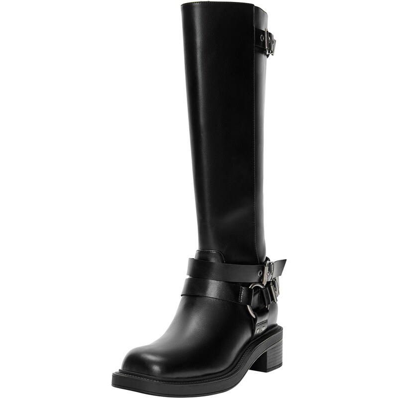 Pull&Bear Čižmy čierna 65894936