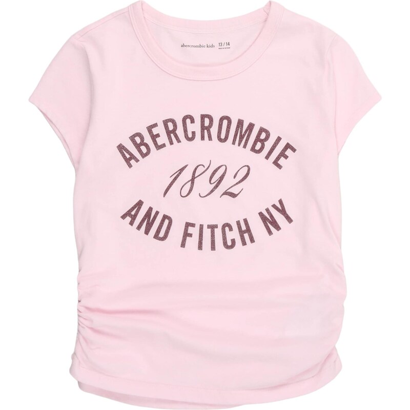 Abercrombie & Fitch Tričko baklažánová / ružová 65895849