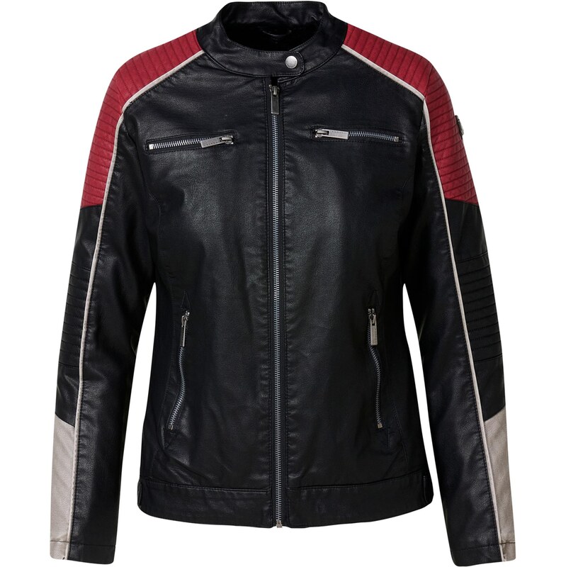 KOROSHI Prechodná bunda béžová / červená / čierna 65895841