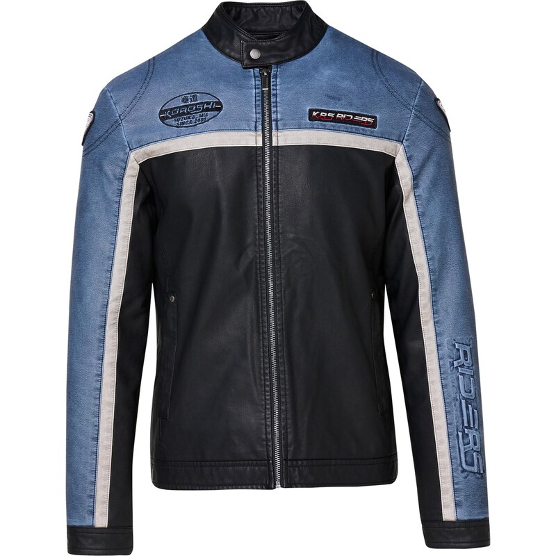 KOROSHI Bavorské sako modrá / čierna / biela 65774622