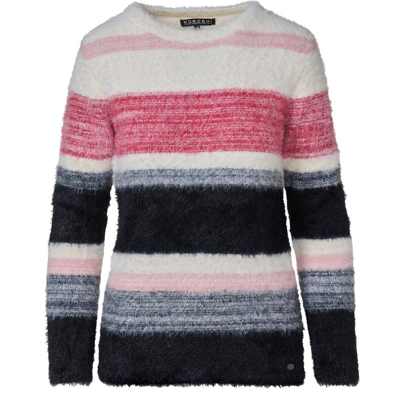KOROSHI Sveter ružová / ružová / čierna / biela 65895899