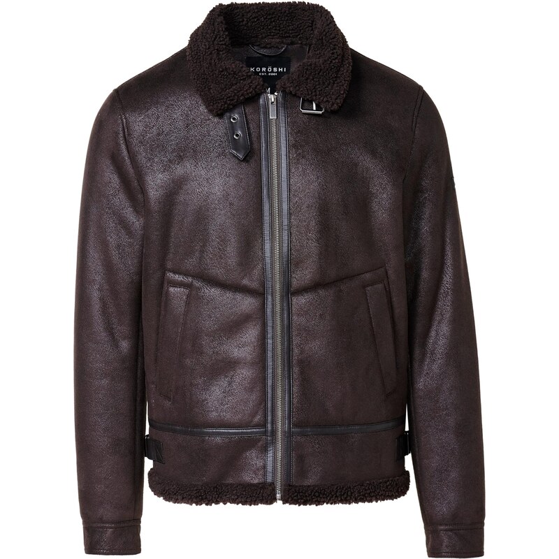 KOROSHI Prechodná bunda hnedá 65895943