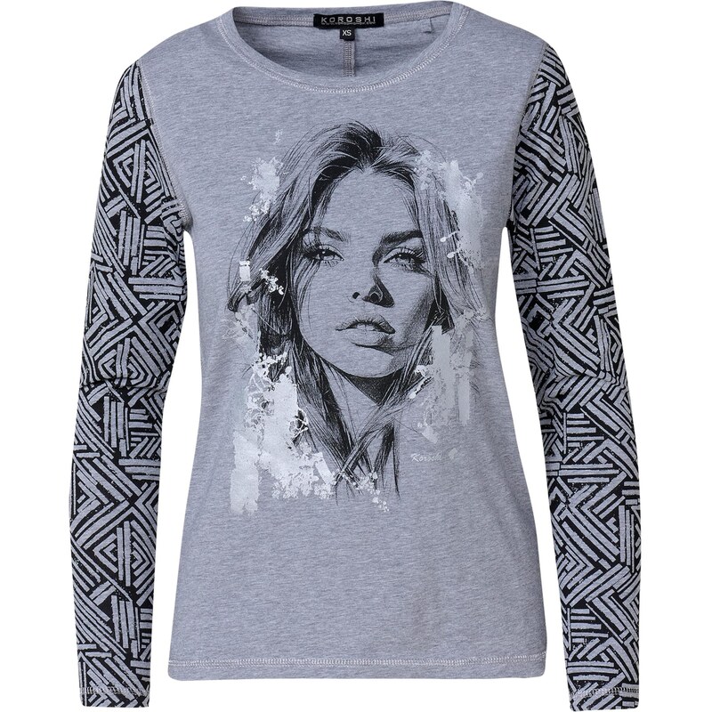 KOROSHI Tričko sivá 65895954