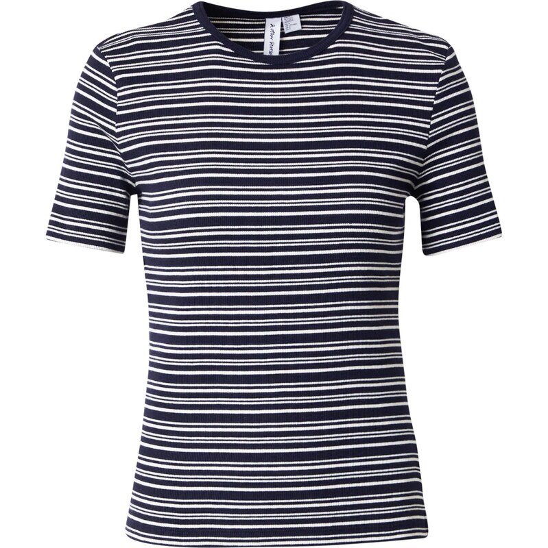 & Other Stories Tričko tmavomodrá / biela 65896001