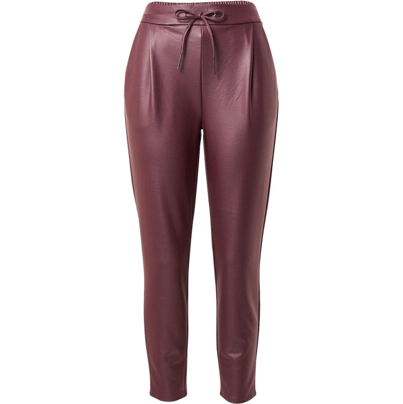 VERO MODA Plisované nohavice VMEVA vínovo červená 65896064