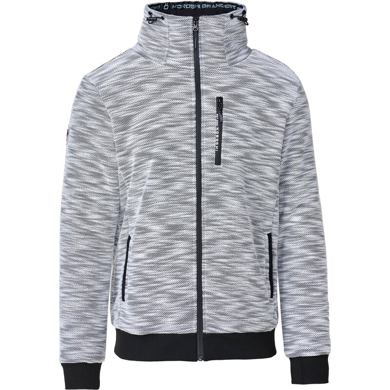 KOROSHI Prechodná bunda šedobiela 65896061