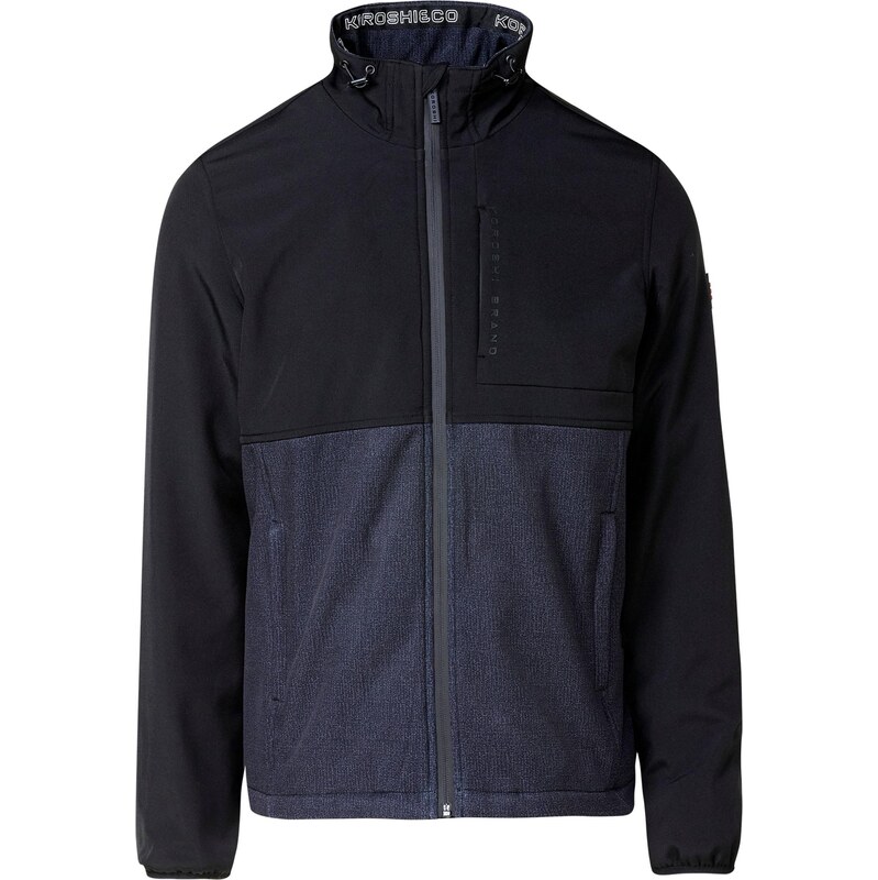 KOROSHI Prechodná bunda sivá melírovaná / čierna 65896158