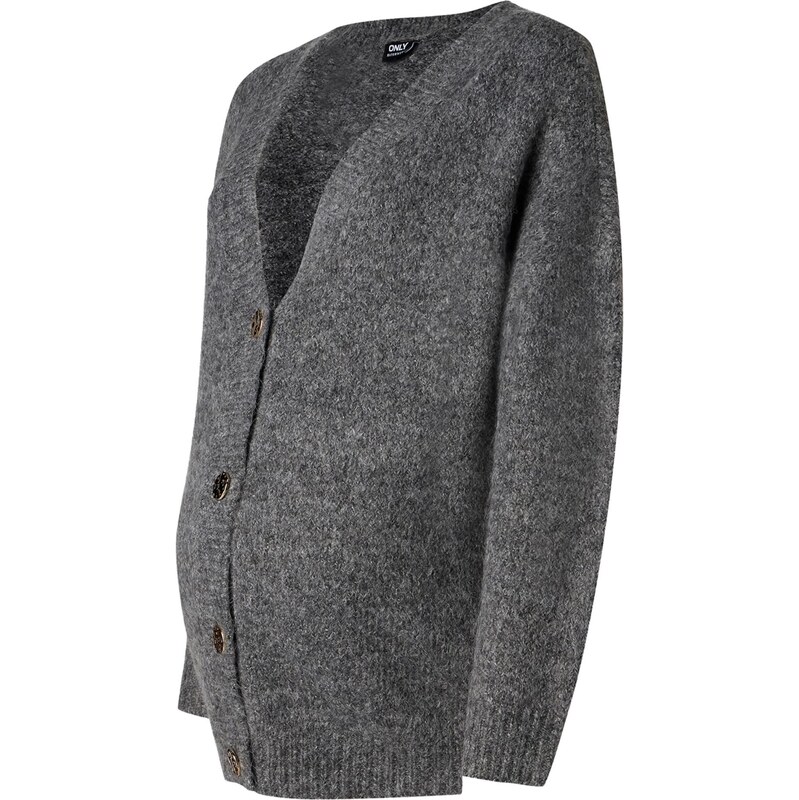 Only Maternity Kardigán OLMZOEY sivá 65895856