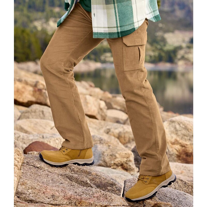 Kapsáčové menčestrové nohavice Atlas For Men Béžová 65774069