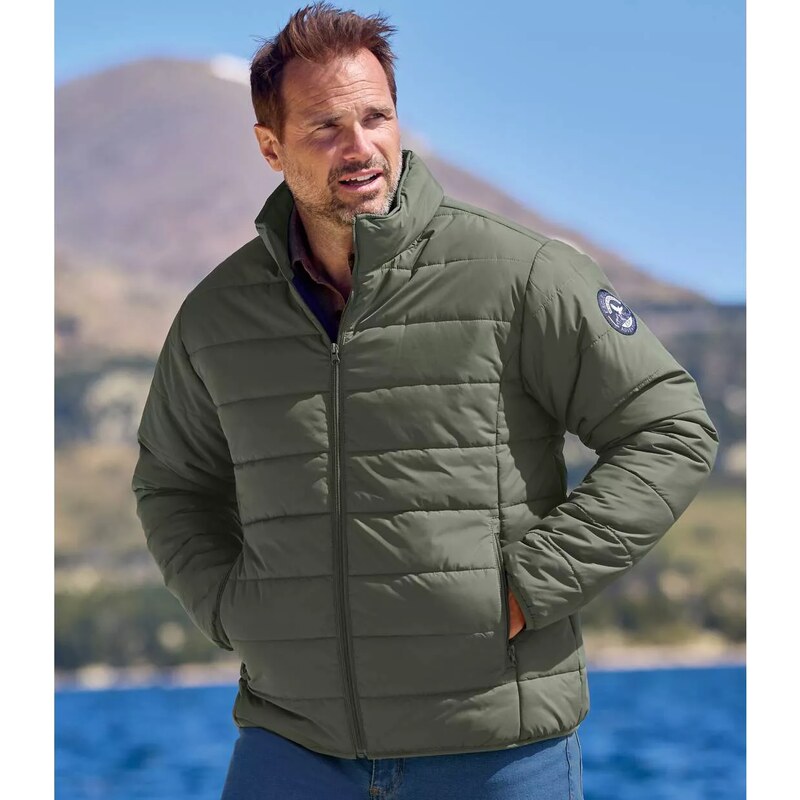 Prešívaná bunda Kaki Atlas For Men Zelená 65774080