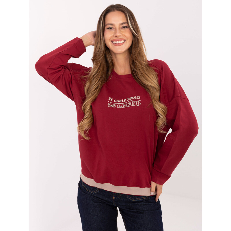 RELEVANCE Blouse-RV-BZ-A907.08P-burgundy 65774494