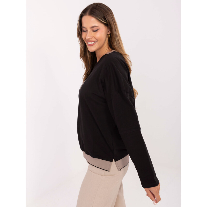 RELEVANCE Blouse-RV-BZ-A907.08P-black 65774501