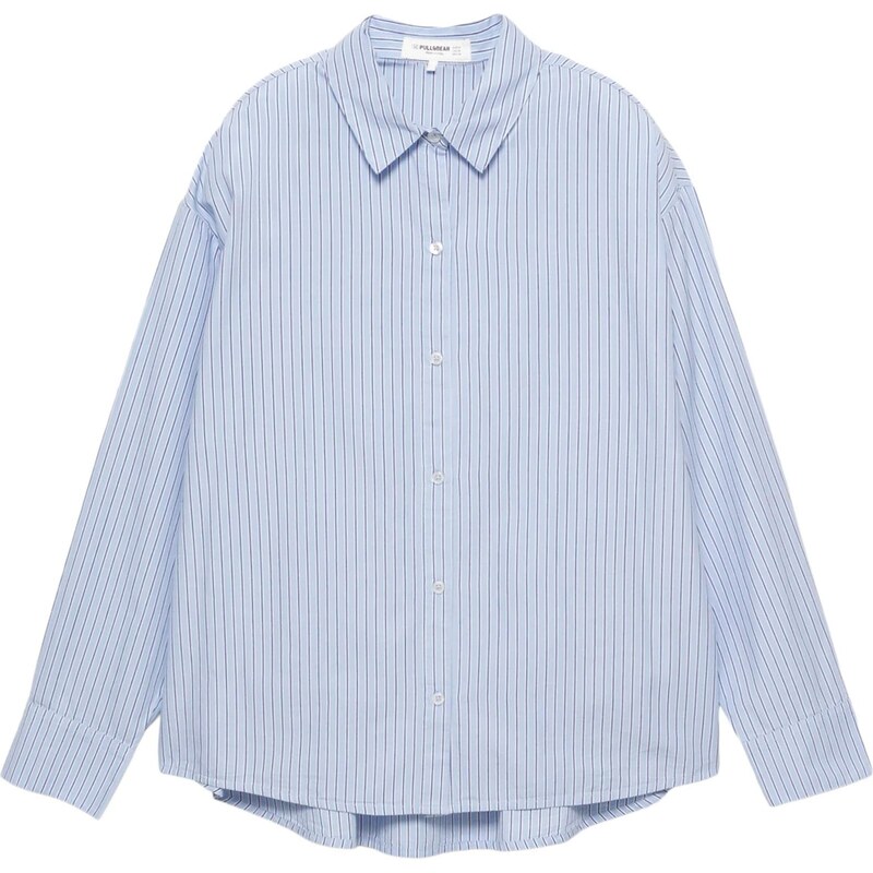 Pull&Bear Blúzka námornícka modrá / svetlomodrá / biela 65895204