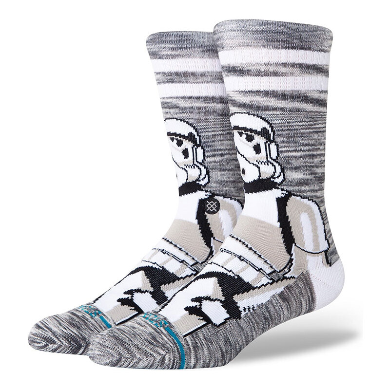Stance The Storm Trooper Crew - Unisex - Ponožky Stance - Sivé - 66361892