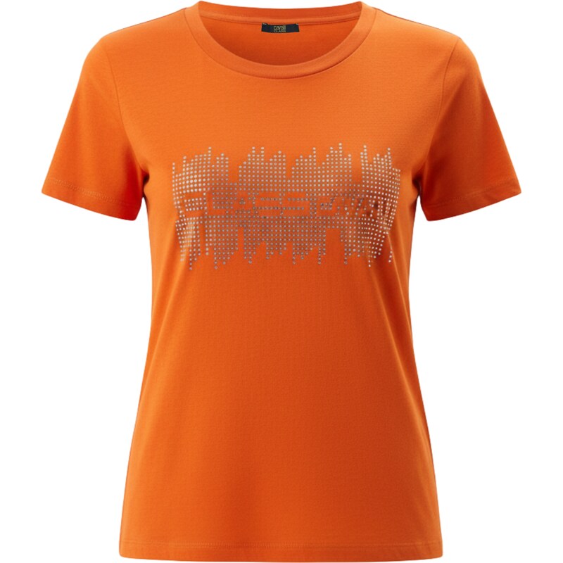 CAVALLI CLASS Sequins Orange tričko 64897232