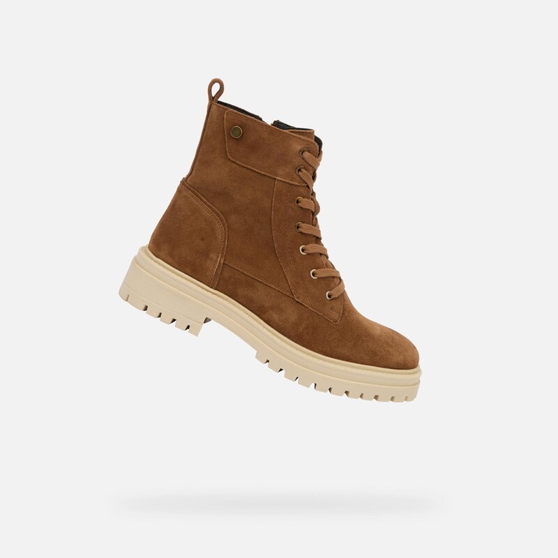 Brown womens ankle boots Geox Iridea - Womens 65782220