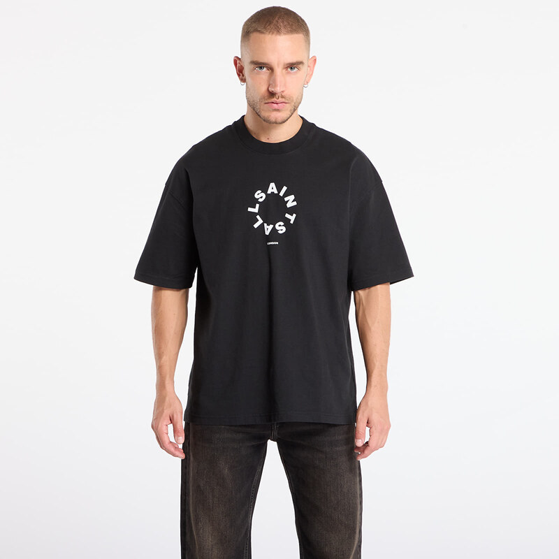 Tričko AllSaints Tierra Ss Crew Jet Black S 65782279