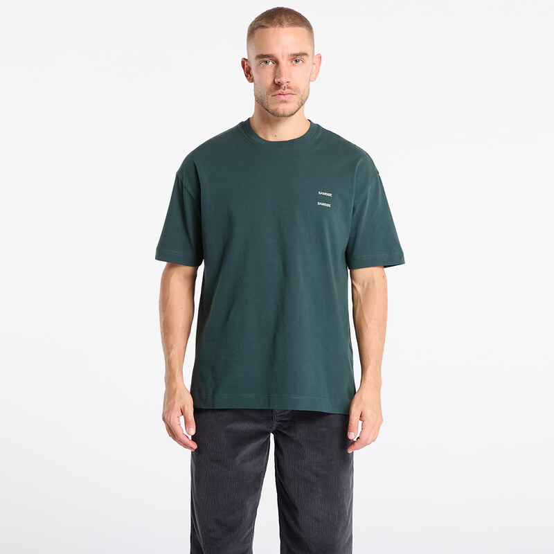 Tričko Samsøe Samsøe Joel T-Shirt Green Gables S 65782330