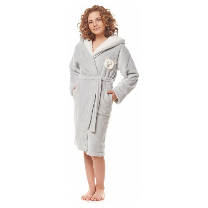 L&L Detský župan Elsa II svetlosivý 61672397