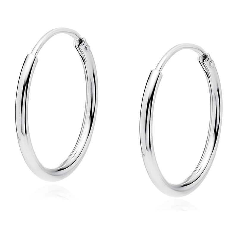 Olivie Strieborné 16mm KRÚŽKY 7166 37376696