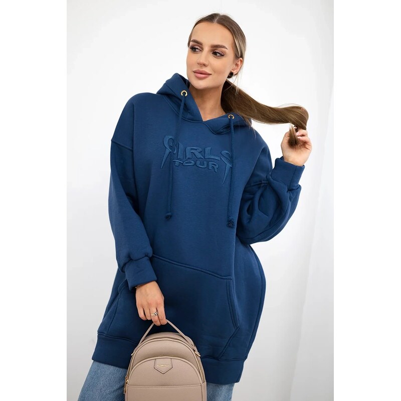 Kesi Insulated sweatshirt with embroidered inscription oversize jeans 64785343